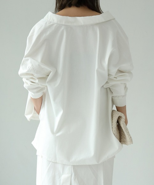 each(イーチ)の「ワークシャツジャケット【セット可】(その他トップス・レディース・チャコールグレー/ホワイト・FREE)」の8枚目の写真