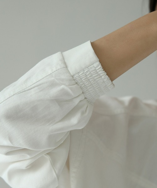 each(イーチ)の「ワークシャツジャケット【セット可】(その他トップス・レディース・チャコールグレー/ホワイト・FREE)」の10枚目の写真