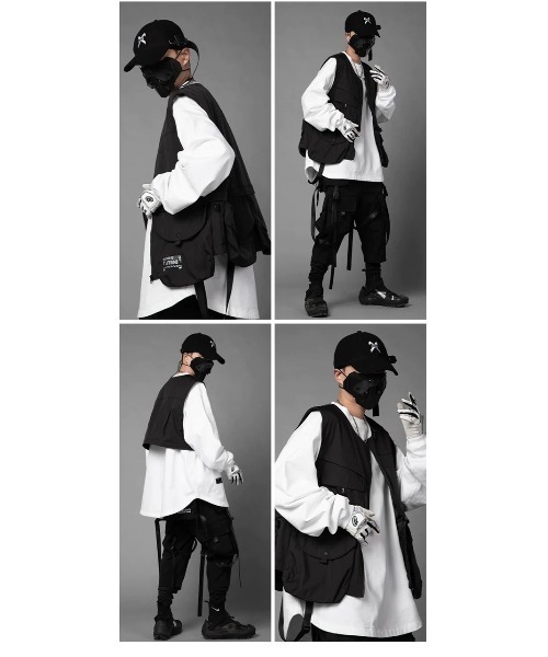 A‘gem 9（エージェムナイン）の「A'GEM/9 × .kom『吉業重工/ヨシザワジュウコウ』セパレートベスト（ベスト・メンズ・ブラック・M）」の11枚目の写真