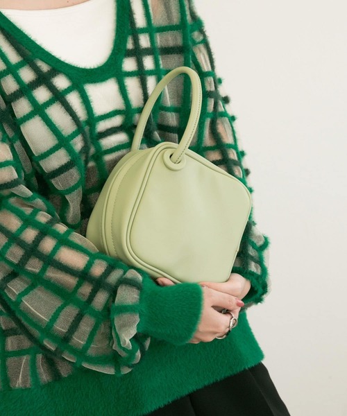 KBF（ケイビーエフ）の「サイコロミニBAG（ハンドバッグ・レディース・ブラック/ミント・ONE）」の12枚目の写真