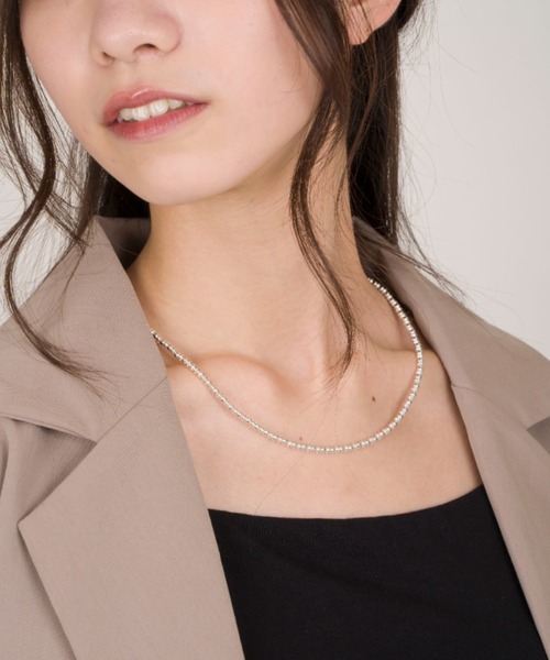 Harpo アルポ ナバホパール シルバー ネックレス ビーズ5㎜/全長40㎝ Harpo アルポ ナバホパール シルバー ネックレス ビーズ5㎜/全長40