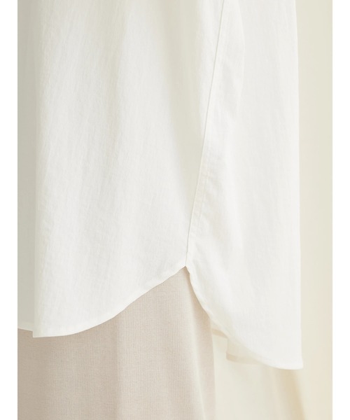 CRAFT STANDARD BOUTIQUE（クラフトスタンダードブティック）の「レーヨンデシンバンドカラーシャツ（シャツ/ブラウス・レディース・グリーン/ブラック/オフホワイト/オレンジ・M/L）」の12枚目の写真