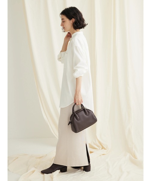 CRAFT STANDARD BOUTIQUE（クラフトスタンダードブティック）の「レーヨンデシンバンドカラーシャツ（シャツ/ブラウス・レディース・グリーン/ブラック/オフホワイト/オレンジ・M/L）」の16枚目の写真