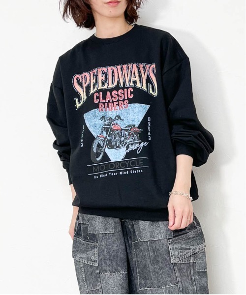 TC 裏毛 クルーNプリント(SPEEDWAYS)（スウェット）｜Ritzy（リッツィー）