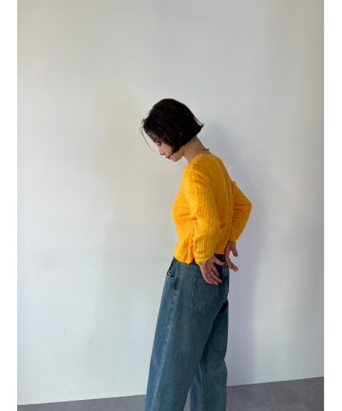 HANNE（アン）の「リブニットカーディガン（カーディガン/ボレロ・レディース・オレンジ/グレー/ブラック・FREE）」の15枚目の写真