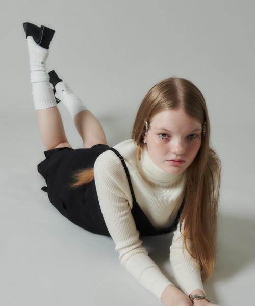 GIUNON（ジウノン）の「embroidery socks / ロゴ刺繍ソックス（ソックス/靴下・レディース・ホワイト/ブラウン/グレー・FREE）」の7枚目の写真