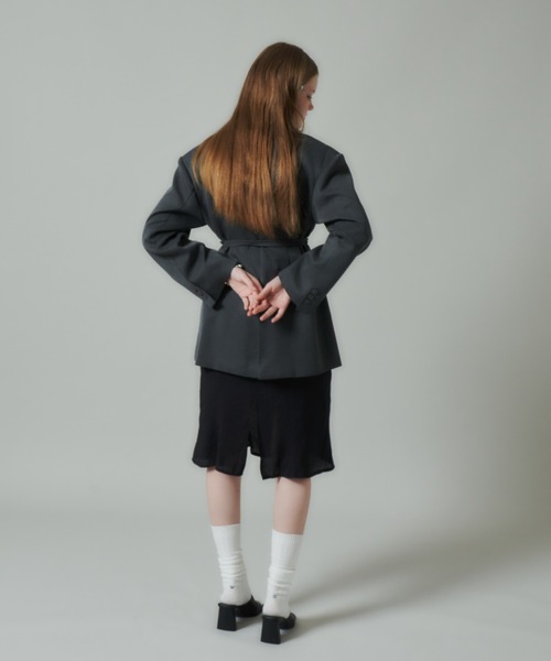 GIUNON（ジウノン）の「embroidery socks / ロゴ刺繍ソックス（ソックス/靴下・レディース・ホワイト/ブラウン/グレー・FREE）」の10枚目の写真