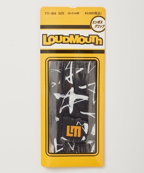 Loudmouth（ラウドマウス）の「LOUDMOUTH/ラウドマウス ゴルフウェア ブランド ロゴ 総柄 右利き左手用 グローブ 手袋（ゴルフグッズ・メンズ・その他/ホワイト系その他/ブラック系その他・LL/M/L）」の10枚目の写真