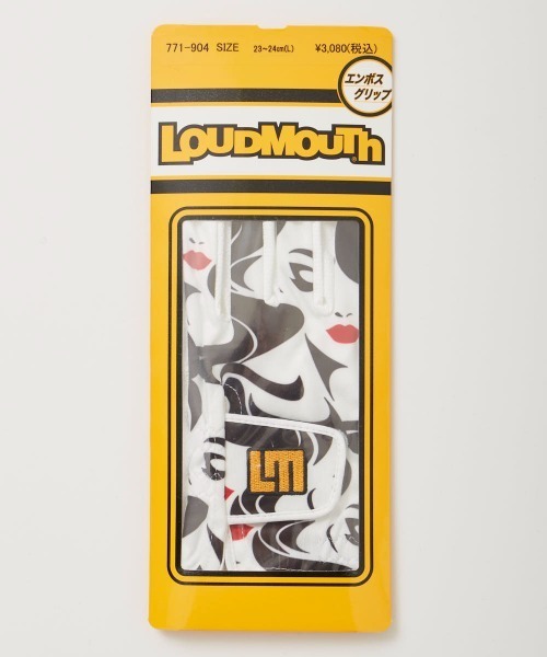 Loudmouth（ラウドマウス）の「LOUDMOUTH/ラウドマウス ゴルフウェア ブランド ロゴ 総柄 右利き左手用 グローブ 手袋（ゴルフグッズ・メンズ・その他/ホワイト系その他/ブラック系その他・LL/M/L）」の5枚目の写真