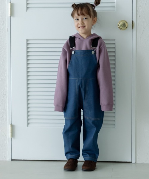 pairmanon（ペアマノン）の「ライトデニム 配色ステッチ サロペット（サロペット/オーバーオール・キッズ・インディゴブルー/ブルー/ライトブルー・110/120/130/140/100/90/150）」の11枚目の写真