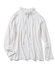 IEDIT | ＩＥＤＩＴ　衿もとチラ見せが簡単　スタンドカラーレイヤードトップス(Tシャツ/カットソー)