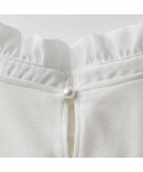 IEDIT（イディット）の「ＩＥＤＩＴ　衿もとチラ見せが簡単　スタンドカラーレイヤードトップス（Tシャツ/カットソー・レディース・ホワイト/ホワイト系その他・LARGE/MEDIUM/X-LARGE/XX-LARGE/SMALL）」の5枚目の写真