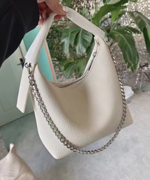 【MAISON BREEZE】シボレザー風チェーンショルダーワンハンドルミニバッグ KNF036