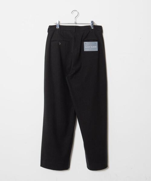 LUCY（ルーシー）の「LUCY/起毛TR バギースラックス（スラックス・メンズ・ブラック・LARGE/MEDIUM）」の2枚目の写真