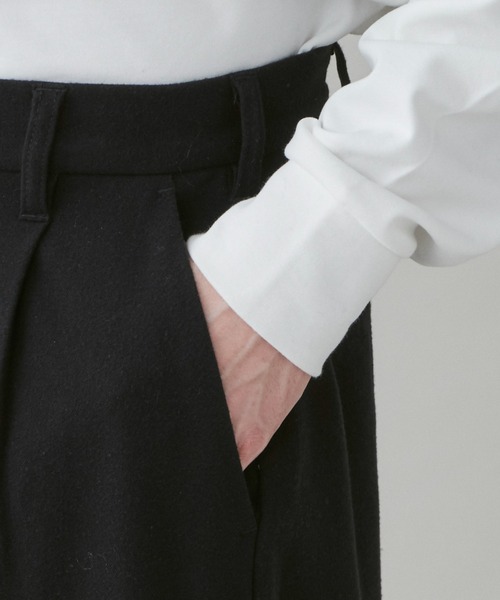 LUCY（ルーシー）の「LUCY/起毛TR バギースラックス（スラックス・メンズ・ブラック・LARGE/MEDIUM）」の16枚目の写真