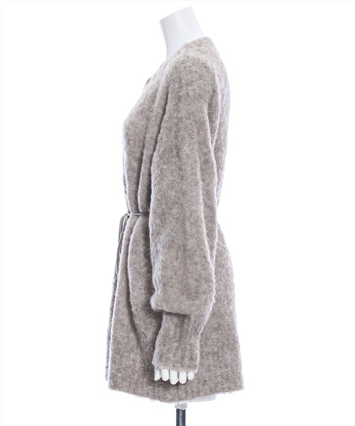 clear（クリア）の「ニットチュニック丈カーディガン（カーディガン/ボレロ・レディース・ブルー/ベージュ/グレイッシュベージュ・F）」の5枚目の写真