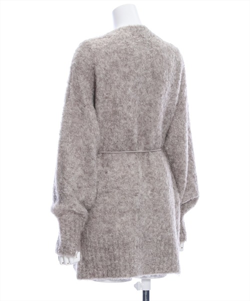 clear（クリア）の「ニットチュニック丈カーディガン（カーディガン/ボレロ・レディース・ブルー/ベージュ/グレイッシュベージュ・F）」の6枚目の写真