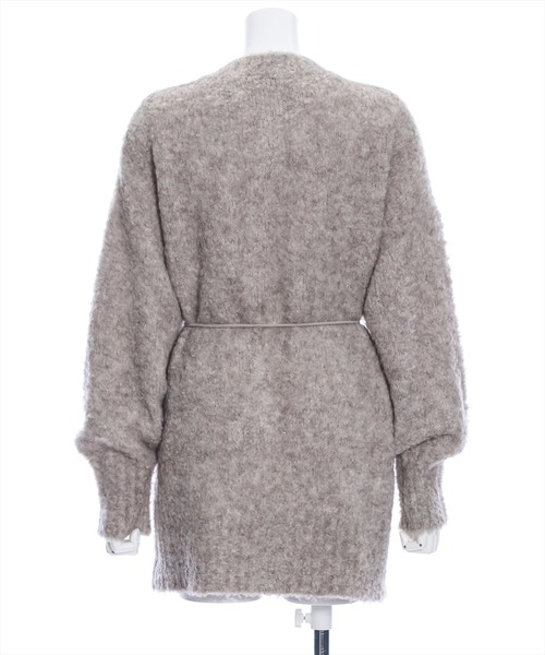 clear（クリア）の「ニットチュニック丈カーディガン（カーディガン/ボレロ・レディース・ブルー/ベージュ/グレイッシュベージュ・F）」の7枚目の写真