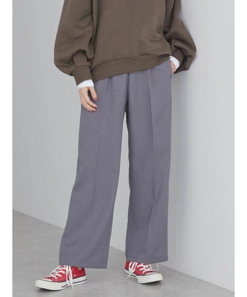 AMERICAN HOLIC（アメリカンホリック）の「美・美・美あったかタックワイドパンツ（その他パンツ・レディース・ブラック/杢グレー/キャメル・S/M/XS/L）」の10枚目の写真