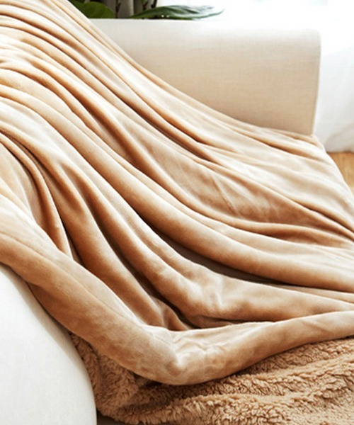 SEN TOKYO（セントーキョー）の「上質な空間を演出♪片面ボアブランケット 毛布（ブランケット・レディース・グレー/ブルー/ベージュ/パープル/ホワイト/ライトグレー・FREE）」の13枚目の写真