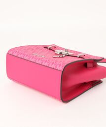 MICHAEL KORS クロスボディ ピンク ジャガード ショルダー バッグ MICHAEL KORS クロスボディ ピンク ジャガード ショルダー