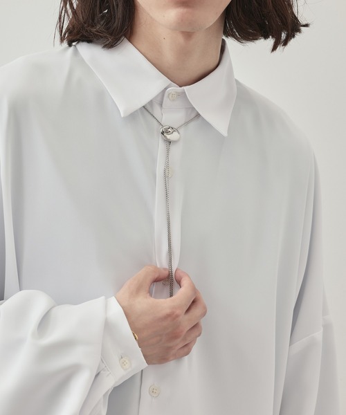 JUNRED（ジュンレッド）の「ital. from JUNRed / one point loop tie（ネックレス・メンズ・シルバー・FREE）」の3枚目の写真