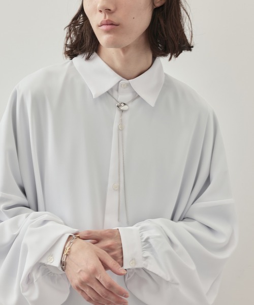 JUNRED（ジュンレッド）の「ital. from JUNRed / one point loop tie（ネックレス・メンズ・シルバー・FREE）」の4枚目の写真