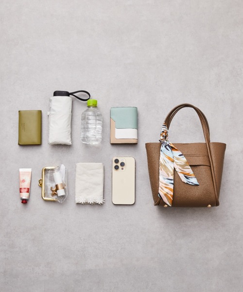 ORiental TRaffic（オリエンタルトラフィック）の「スカーフ 付き ハンドバッグ BA-209（ハンドバッグ・レディース・ブラック/ベージュ/アイボリー/イエロー/グリーン・ﾌﾘ-）」の6枚目の写真