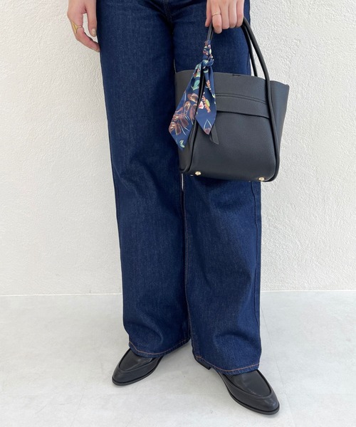 ORiental TRaffic（オリエンタルトラフィック）の「スカーフ 付き ハンドバッグ BA-209（ハンドバッグ・レディース・ブラック/ベージュ/アイボリー/イエロー/グリーン・ﾌﾘ-）」の8枚目の写真