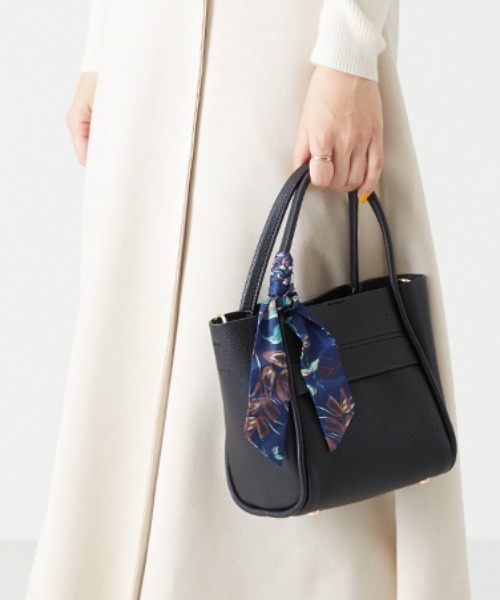 ORiental TRaffic（オリエンタルトラフィック）の「スカーフ 付き ハンドバッグ BA-209（ハンドバッグ・レディース・ブラック/ベージュ/アイボリー/イエロー/グリーン・ﾌﾘ-）」の10枚目の写真