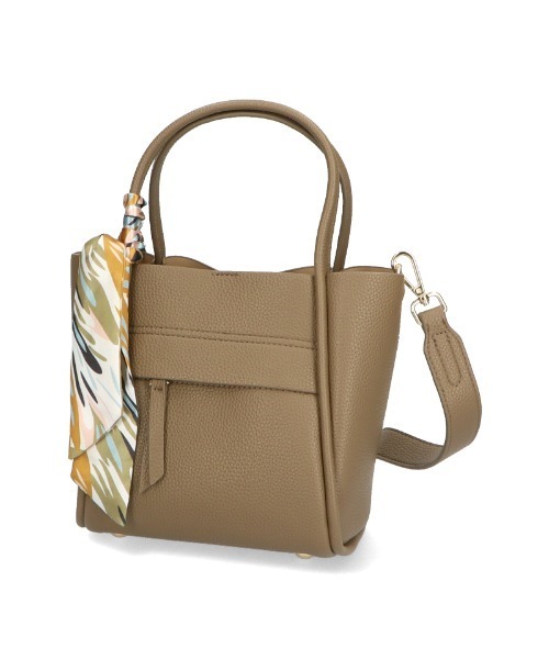 ORiental TRaffic（オリエンタルトラフィック）の「スカーフ 付き ハンドバッグ BA-209（ハンドバッグ・レディース・ブラック/ベージュ/アイボリー/イエロー/グリーン・ﾌﾘ-）」の11枚目の写真