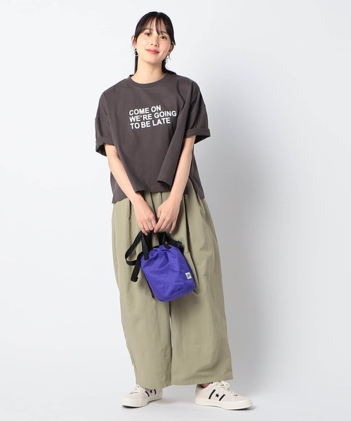 Grand PARK(グランドパーク)の「タックイージーフレアパンツ(その他パンツ・レディース・ネイビー/ライトグリーン/ナチュラル・FREE)」の5枚目の写真