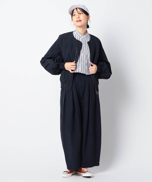 Grand PARK(グランドパーク)の「タックイージーフレアパンツ(その他パンツ・レディース・ネイビー/ライトグリーン/ナチュラル・FREE)」の8枚目の写真