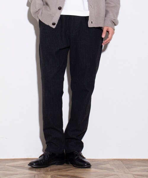 GLOSTER（グロスター）の「【GLOSTER/グロスター】wonder shape ウール調 イージーパンツ（その他パンツ・メンズ・ダークネイビー/オリーブ/ブラック系その他3/グレー・M/L/S/XL）」の2枚目の写真