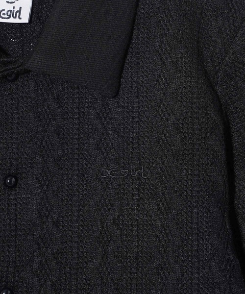 X-girl（エックスガール）の「GOOD GIRL TOP（シャツ/ブラウス・レディース・ブラック/ホワイト・S/M）」の16枚目の写真