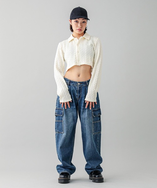 X-girl（エックスガール）の「GOOD GIRL TOP（シャツ/ブラウス・レディース・ブラック/ホワイト・S/M）」の7枚目の写真