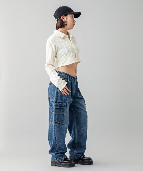 X-girl（エックスガール）の「GOOD GIRL TOP（シャツ/ブラウス・レディース・ブラック/ホワイト・S/M）」の10枚目の写真