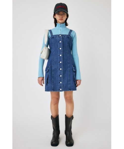 セール】DENIM CARGO MINI ドレス（ワンピース）｜MOUSSY