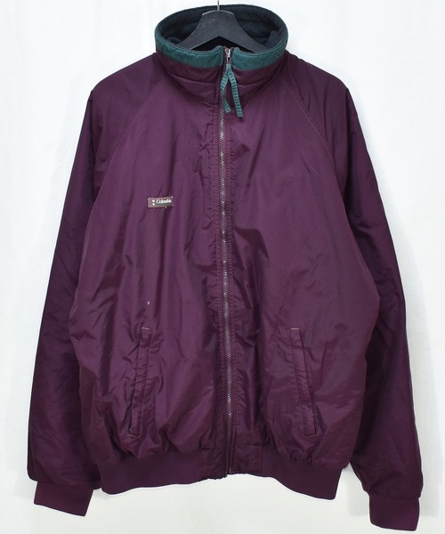 【ヴィンテージ古着】90's Columbia/コロンビア ロゴ フルジップジャケット