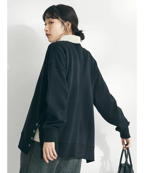 CRAFT STANDARD BOUTIQUE（クラフトスタンダードブティック）の「裏毛リングドットプルオーバー（Tシャツ/カットソー・レディース・アイボリー/サックスブルー/レッド/杢グレー/ブラック/オートミール・FREE）」の11枚目の写真