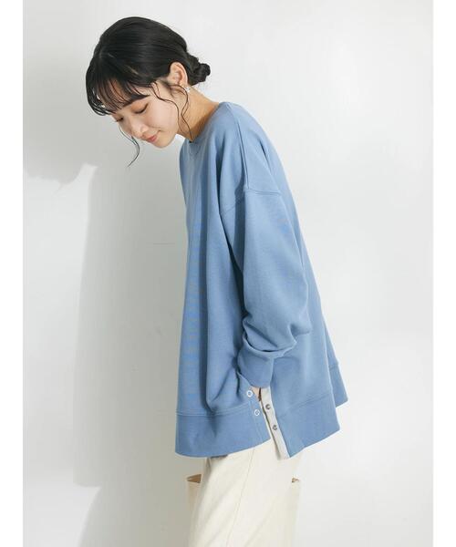 CRAFT STANDARD BOUTIQUE（クラフトスタンダードブティック）の「裏毛リングドットプルオーバー（Tシャツ/カットソー・レディース・アイボリー/サックスブルー/レッド/杢グレー/ブラック/オートミール・FREE）」の13枚目の写真