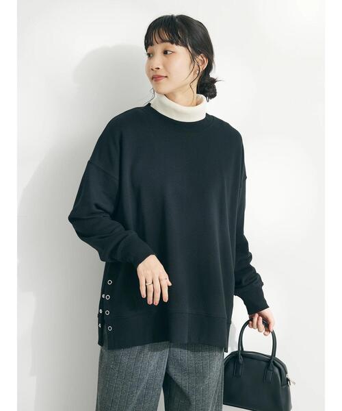CRAFT STANDARD BOUTIQUE（クラフトスタンダードブティック）の「裏毛リングドットプルオーバー（Tシャツ/カットソー・レディース・アイボリー/サックスブルー/レッド/杢グレー/ブラック/オートミール・FREE）」の14枚目の写真