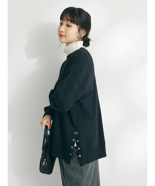 CRAFT STANDARD BOUTIQUE（クラフトスタンダードブティック）の「裏毛リングドットプルオーバー（Tシャツ/カットソー・レディース・アイボリー/サックスブルー/レッド/杢グレー/ブラック/オートミール・FREE）」の15枚目の写真