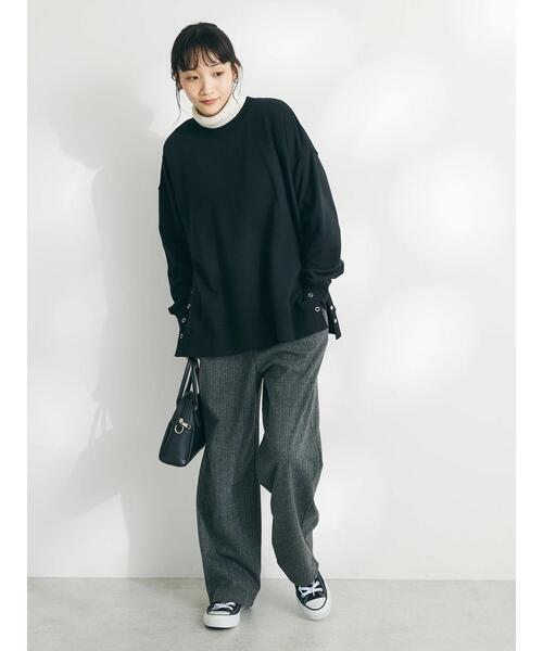 CRAFT STANDARD BOUTIQUE（クラフトスタンダードブティック）の「裏毛リングドットプルオーバー（Tシャツ/カットソー・レディース・アイボリー/サックスブルー/レッド/杢グレー/ブラック/オートミール・FREE）」の17枚目の写真