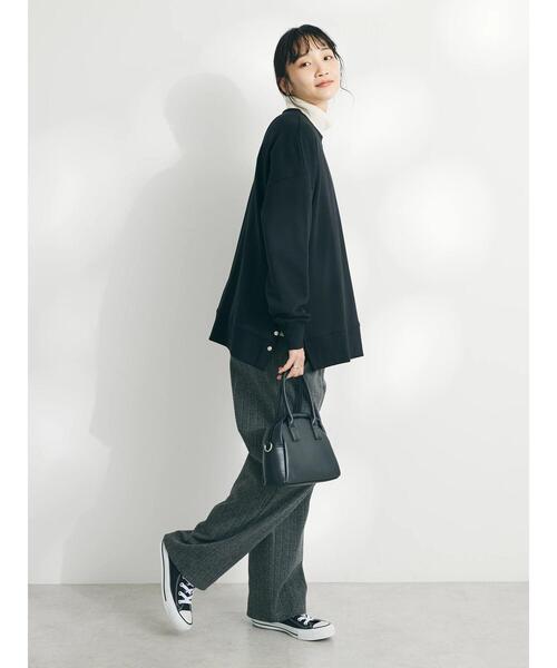 CRAFT STANDARD BOUTIQUE（クラフトスタンダードブティック）の「裏毛リングドットプルオーバー（Tシャツ/カットソー・レディース・アイボリー/サックスブルー/レッド/杢グレー/ブラック/オートミール・FREE）」の18枚目の写真