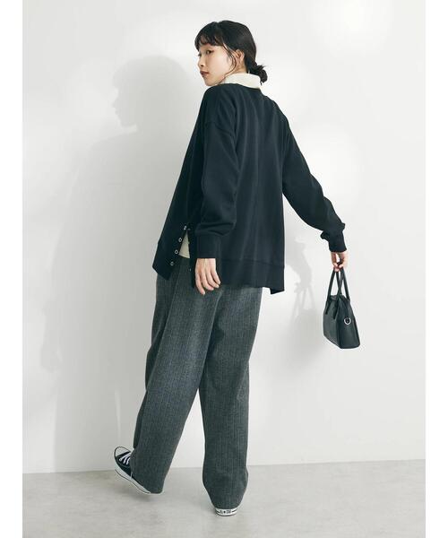 CRAFT STANDARD BOUTIQUE（クラフトスタンダードブティック）の「裏毛リングドットプルオーバー（Tシャツ/カットソー・レディース・アイボリー/サックスブルー/レッド/杢グレー/ブラック/オートミール・FREE）」の19枚目の写真