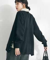 裏毛リングドットプルオーバー