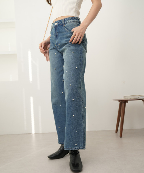 Ada.(エイダ)の「パール デニムパンツ(デニムパンツ・レディース・ライトブルー/ブラック/ブルー・S/M)」の21枚目の写真