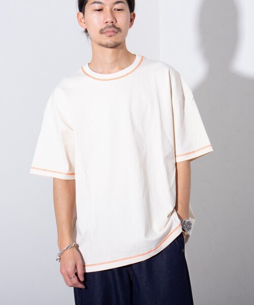 UNIVERSAL OVERALL(ユニバーサルオーバーオール)の「【UNIVERSAL OVERALL/ユニバーサルオーバーオール】コントラストステッチ 2P(Tシャツ/カットソー・メンズ・ホワイト系その他/ホワイト系その他2・M/L/XL)」の11枚目の写真