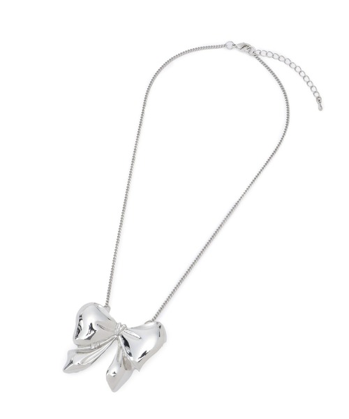 VIS（ビス）の「ビッグリボンネックレス（ネックレス・レディース・ゴールド/シルバー・FREE）」の11枚目の写真